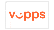 Logoen til Vipps. Det står vipps i oransje. I-en er formet som en smilemunn.