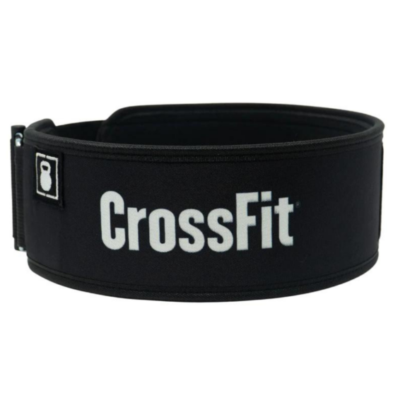 Crossfit - Straight Weightlifting Belt 2pood 2 pood vektløfterbelte i sort med logen til Crossfit i hvite bokstaver i en stor font