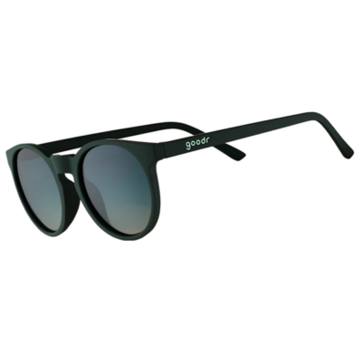 Goodr retrosolbriller hipsterbriller svarte solbriller, mot hvit bakgrunn
