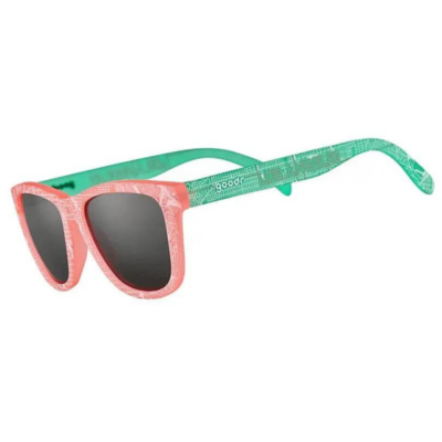 Solbriller til trening, treningssolbriller, grønn og rosa