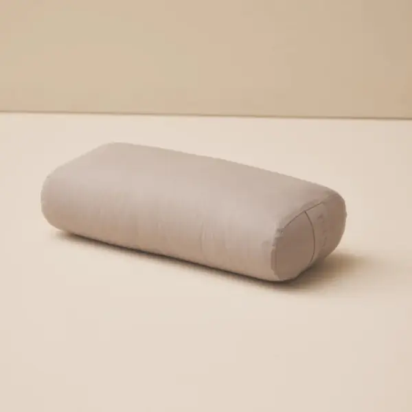 Moonchild Rectangular Yoga Bolster - organic cotton (light grey