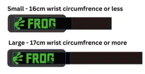 frog wrist support size guide